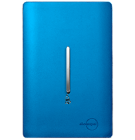 Conjunto Interruptor Pulsador Campainha  - Novara Especiais Azul Fosco